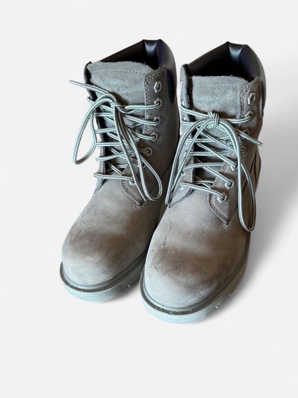 Timberland Gray Suede Lace-Up Work Boots